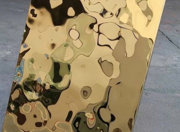 TẤM INOX 3D SÓNG NƯỚC VÀNG GƯƠNG