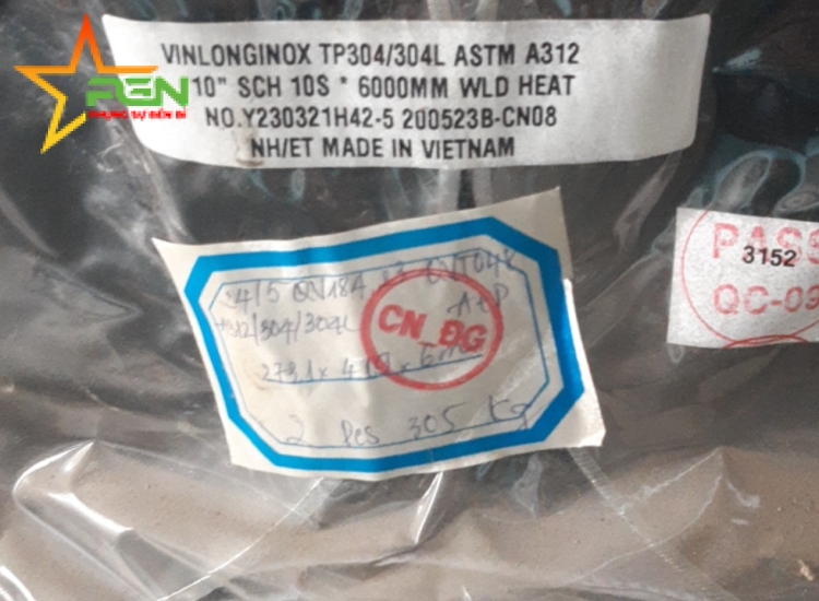 ỐNG INOX HÀN/ĐÚC 273.05*4.19 - 10" SCH 10s/SCH 40s/SCH 80s...