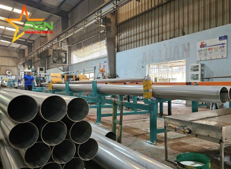 ỐNG HÀN INOX CÔNG NGHIỆP 201 TIÊU CHUẨN A778/A312/JIS G3459/DIN