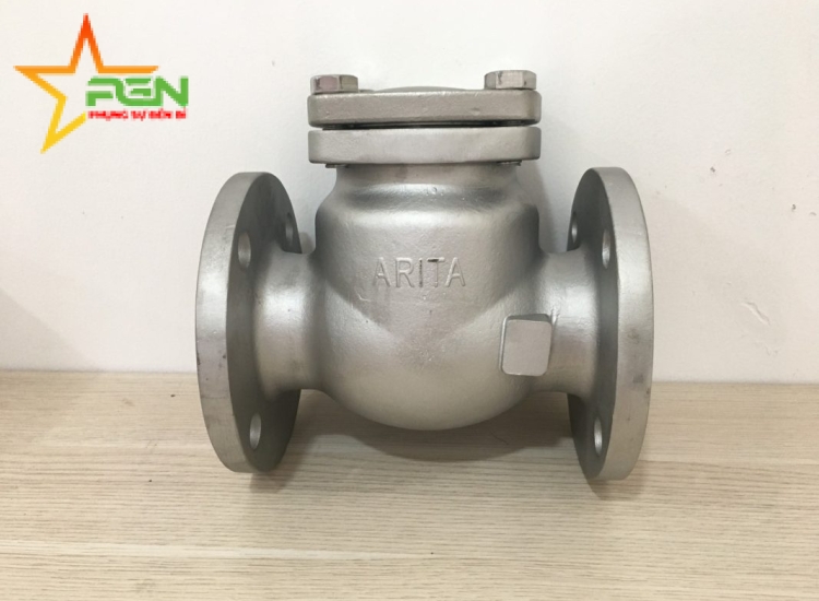 VAN 1 CHIỀU LÁ LẬT INOX 304 ARITA JIS10K/ ARITA-SS304-SWING-CHECK-VALVE-JIS10K