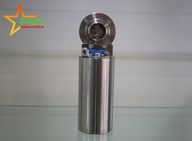 VAN BƯỚM ĐIỀU KHIỂN KHÍ NÉN, VAN BƯỚM KHÍ NÉN INOX 304/316- inox Vi Sinh