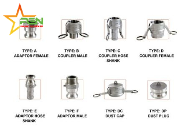 Khớp nối Camlock bằng thép không gỉ 304 & nhôm BSPT ARITA/ARITA SS304 & Aluminium Camlock Coupling BSPT