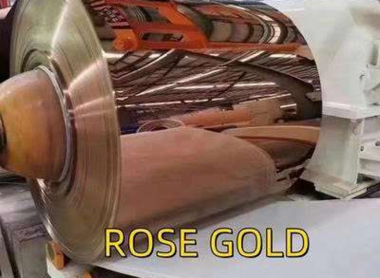 TẤM INOX GƯƠNG BÓNG MÀU VÀNG HỒNG 8K - ROSE GOLD MIRROR