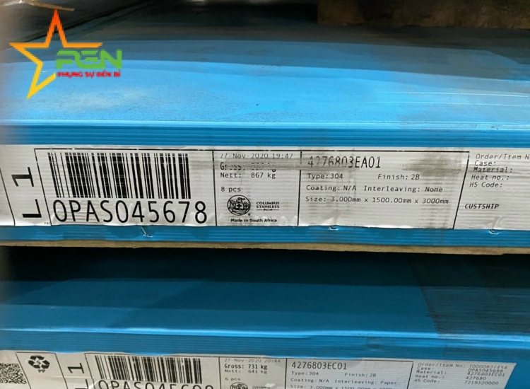  TẤM 304 BA/2B