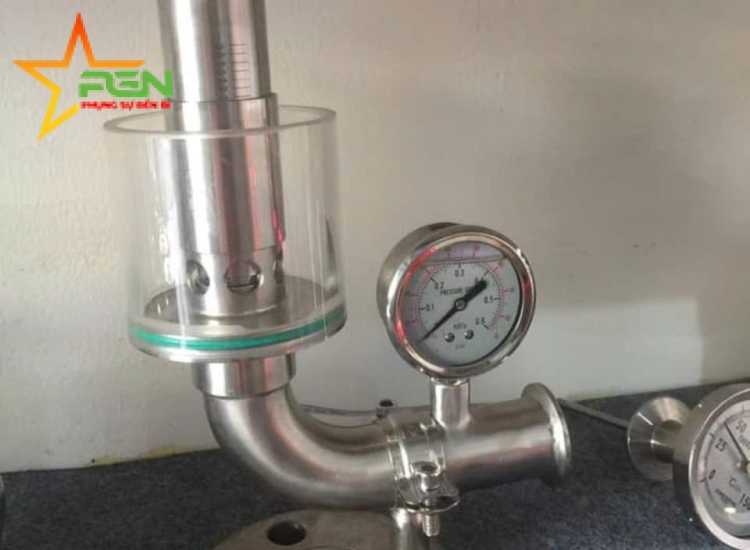 VAN AN TOÀN INOX VI SINH, sanitary stainless steel tri clamp safety valve pressure relief valve
