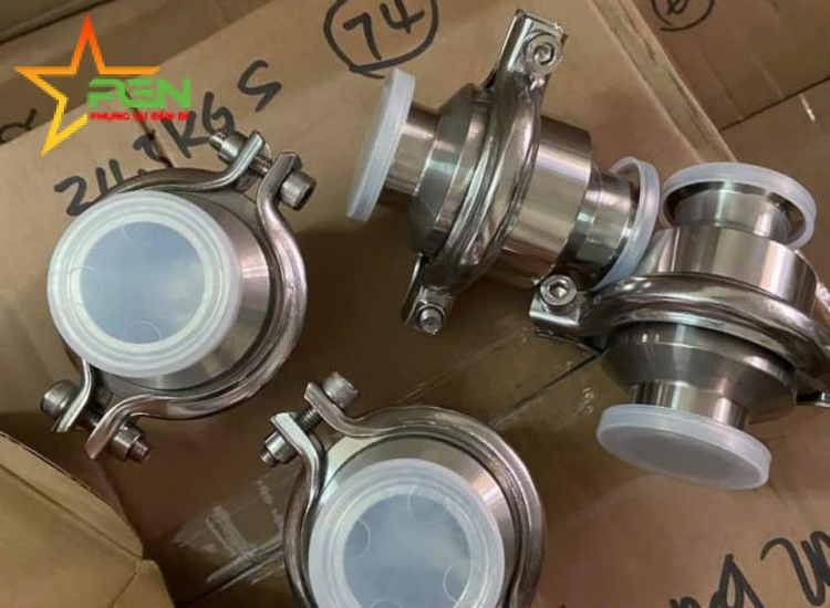 Van một chiều kết nối clamp 304, Van một chiều kết nối clamp 316, inox 304, inox 316