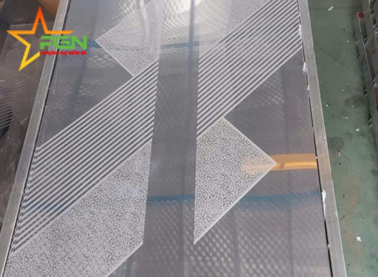 TẤM INOX HOA VĂN KẺ CHÉO