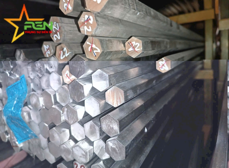 THANH LỤC GIÁC INOX 304|316 PHI 22|S304|316 Stainless Steel Hexagon Bar | Diameter 22mm