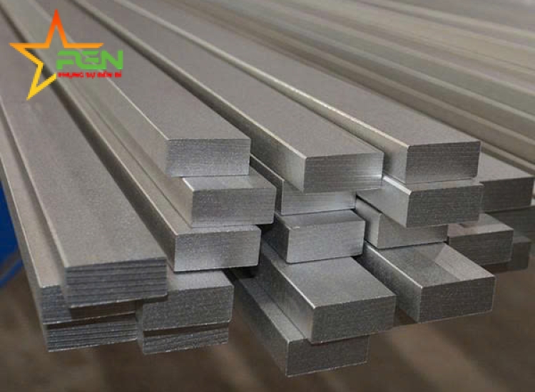 THANH LA ĐÚC 304 SỌC XƯỚC : 60 x 10 x 4000/6000MM/HL- LẬP LÀ INOX - Stainless Steel Bar Flat